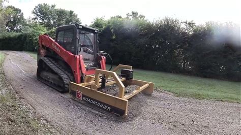 which skid steer for gravel driveway|grade with a skid steer.